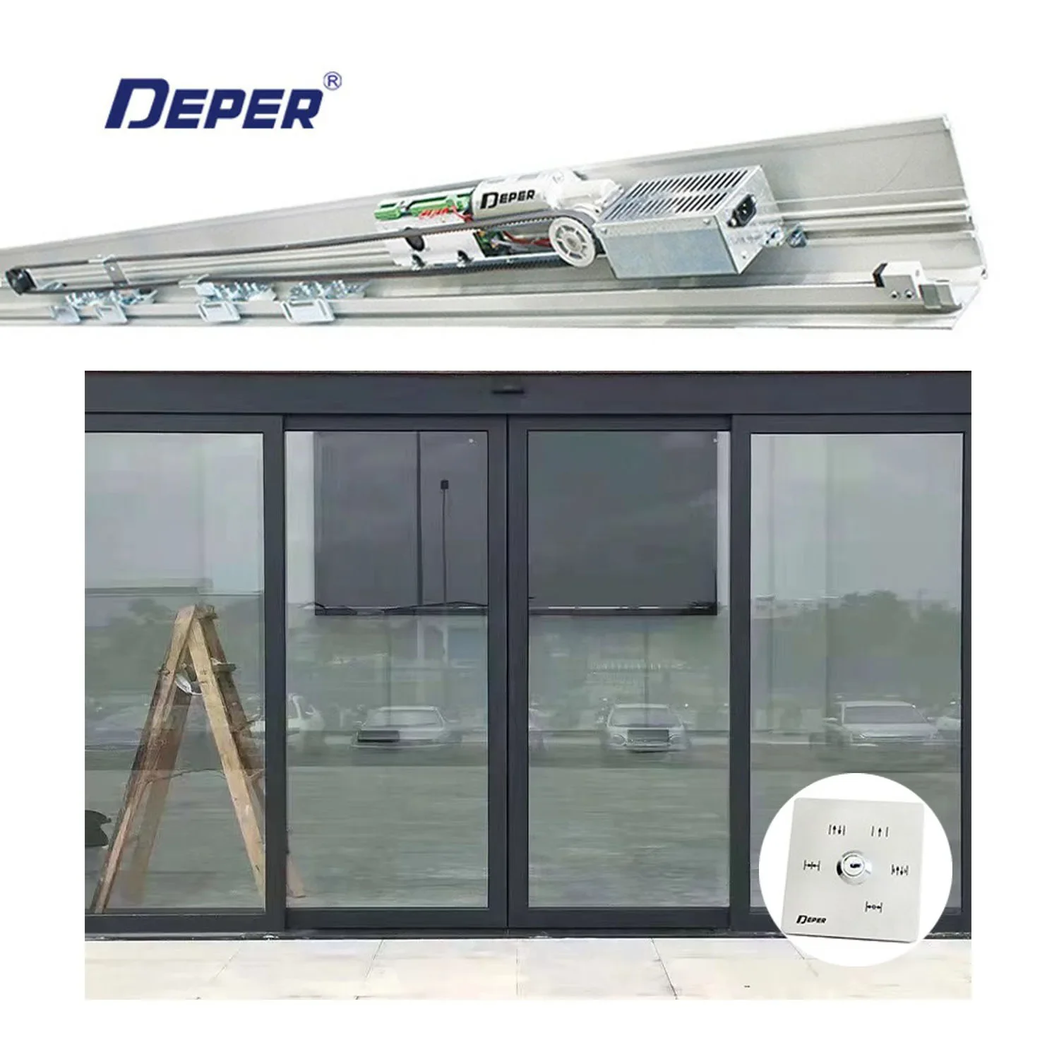 High Quality D20/ES200 Automatic Sliding Door Systems Modern Design for 7-Eleven Hotels Airports Hospitals Entry Park Gym
High Quality D20/ES200 Automatic Sliding Door Systems Modern Design for 7-Eleven Hotels Airports Hospitals Entry Park Gym