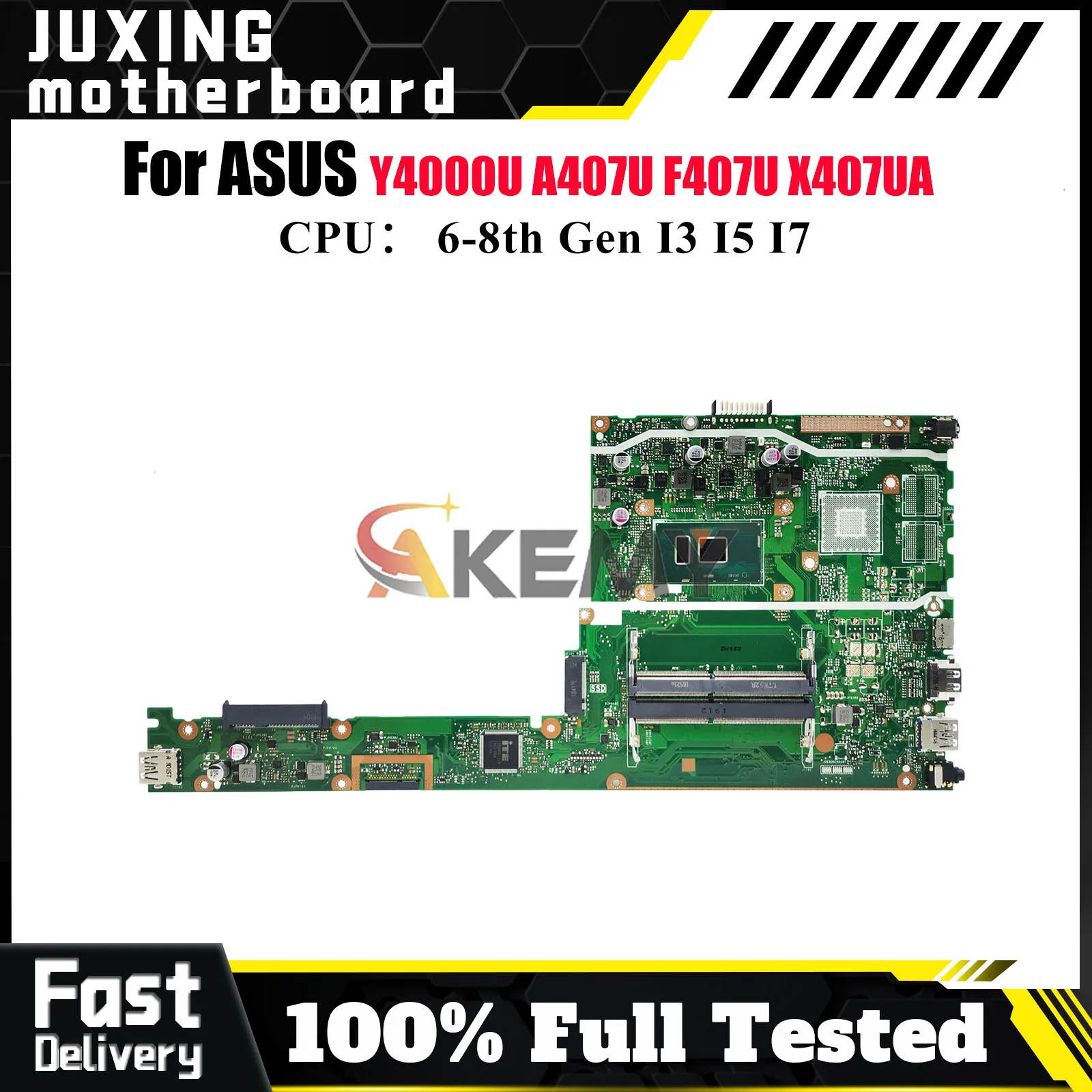 X407UA Laptop Motherboard For ASUS X407UF X407UV Y4000U A407U X407UB X407UBR X407U X407UAR F407U X407UA Mainboard I3 I5 I7 CPU
X407UA Laptop Motherboard For ASUS X407UF X407UV Y4000U A407U X407UB X407UBR X407U X407UAR F407U X407UA Mainboard I3 I5 I7 CPU