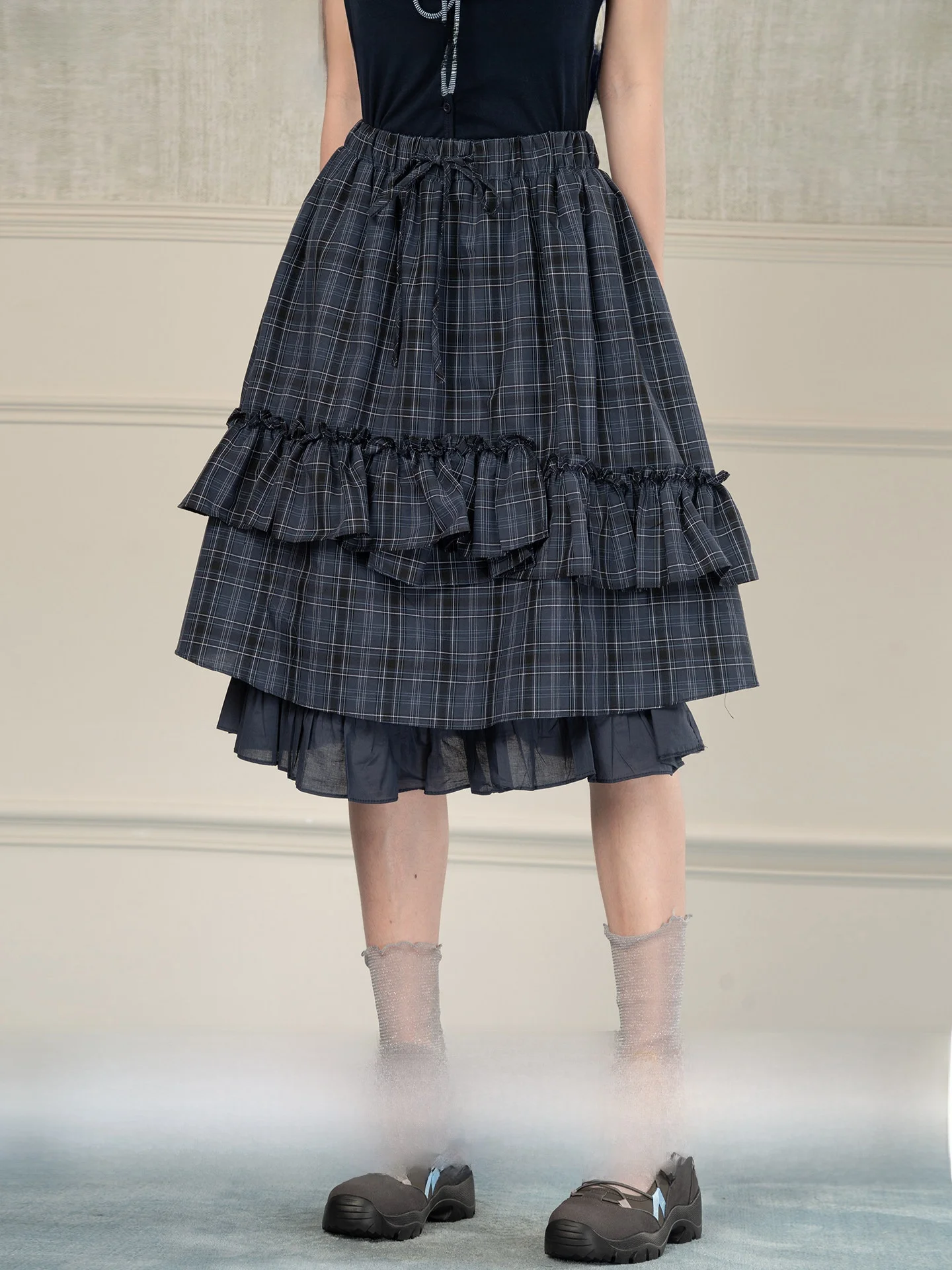Heynew Japanese Style Vintage Plaid Half Skirt Women's Summer Versatile Slimming Cake Skirt High Waist Cotton A-Line Skirt
Heynew Japanese Style Vintage Plaid Half Skirt Women's Summer Versatile Slimming Cake Skirt High Waist Cotton A-Line Skirt