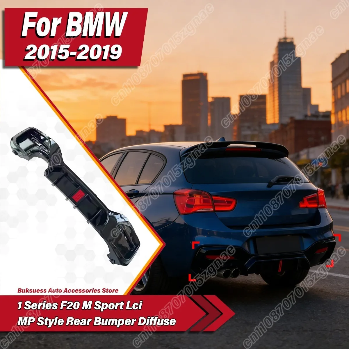 For BMW 1 Series F20 M Sport Lci 2015 2016 2017 2018 2019 MP Style Car Rear Bumper Diffuse Lip Spoiler ABS Red LED Lamp Body Kit
For BMW 1 Series F20 M Sport Lci 2015 2016 2017 2018 2019 MP Style Car Rear Bumper Diffuse Lip Spoiler ABS Red LED Lamp Body Kit