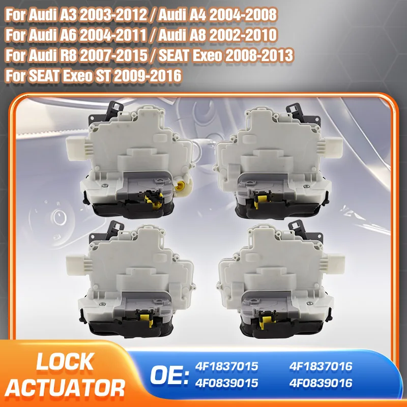 4F1837015 4F1837016 Car Power Door Lock Actuator For Audi A3 A4 A6 A8 R8 SEAT Exeo ST 4F0839015 4F0839016 Front Rear Left Right
4F1837015 4F1837016 Car Power Door Lock Actuator For Audi A3 A4 A6 A8 R8 SEAT Exeo ST 4F0839015 4F0839016 Front Rear Left Right