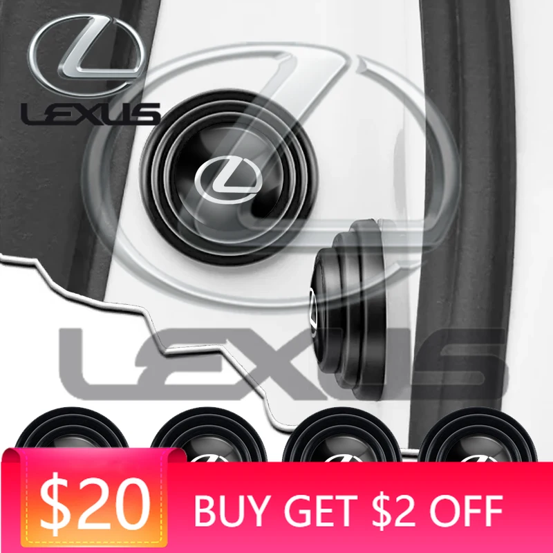 Emblems 4Pcs Car Door Anti-shock Pad Absorber Anti-shoc Buffer Gasket For Lexus RX300 IS200 IS250 ES350 Ct200h UX250h NX300h ES3
Emblems 4Pcs Car Door Anti-shock Pad Absorber Anti-shoc Buffer Gasket For Lexus RX300 IS200 IS250 ES350 Ct200h UX250h NX300h ES3
