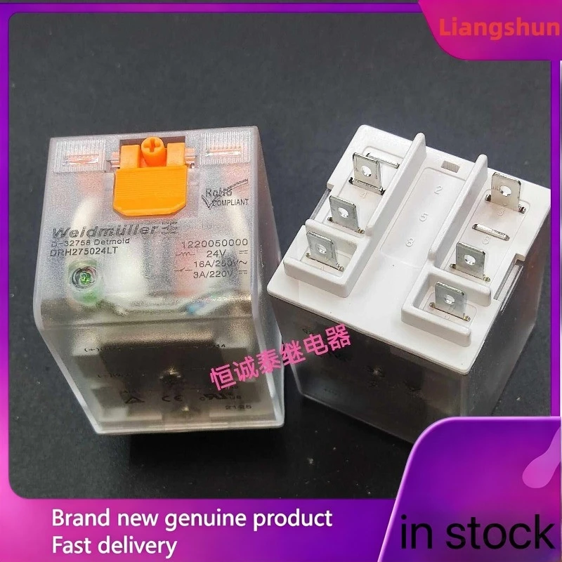 New 5pcs/lot DRH275024LT 24V 6pins 1220050000 intermediate relay
New 5pcs/lot DRH275024LT 24V 6pins 1220050000 intermediate relay