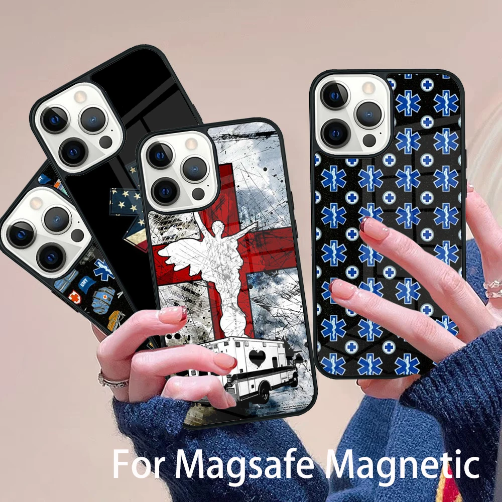 EMT EMS Ambulance Phone Case Magesafe Magnetic Wireless Charge Cover For IPhone 16 11 12 13 14 15 Pro Max Plus Mini
EMT EMS Ambulance Phone Case Magesafe Magnetic Wireless Charge Cover For IPhone 16 11 12 13 14 15 Pro Max Plus Mini