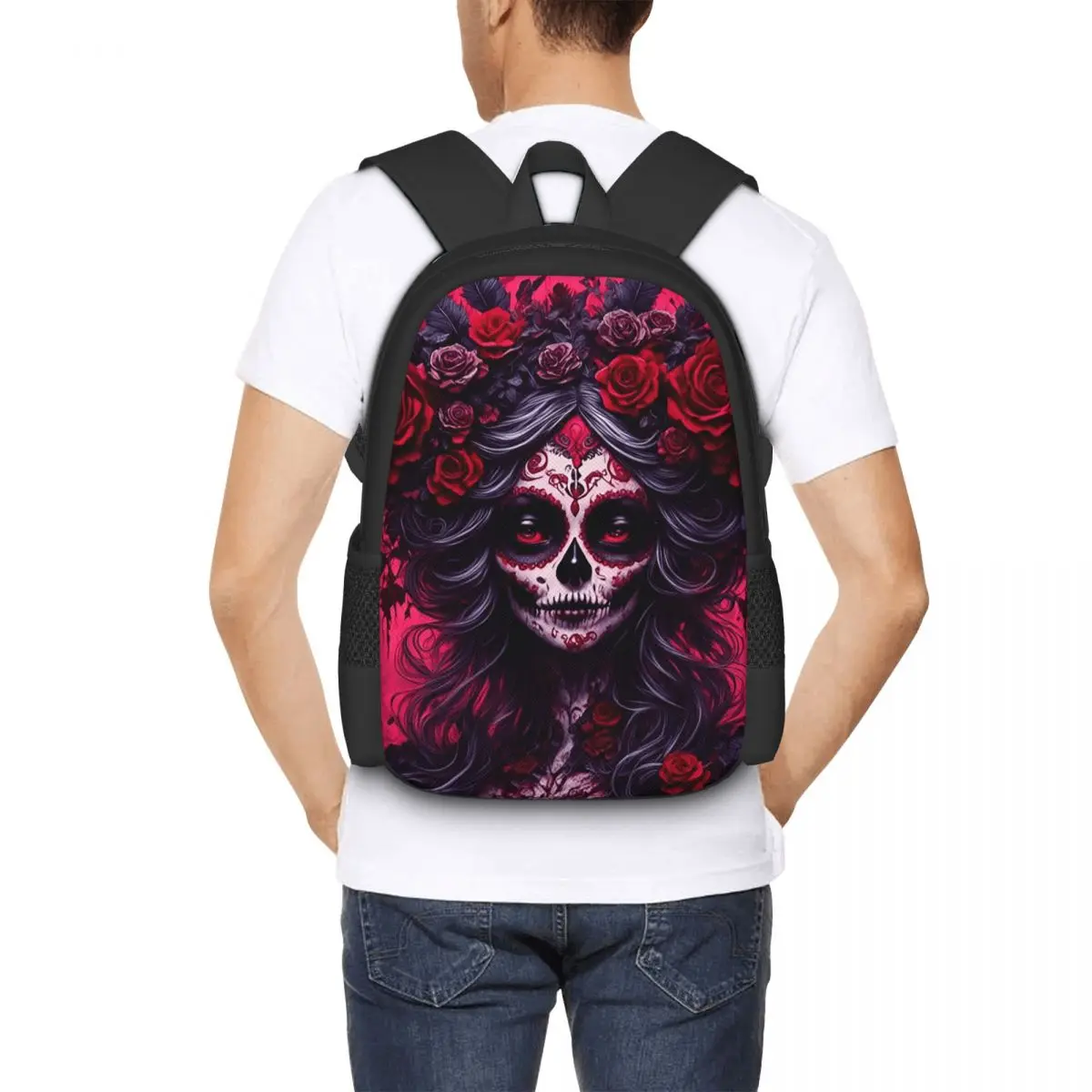 Mexican Catrina Girl Day Of The Dead Sugar Skull Student Backpack School Bag Hiking Travel Daypack for Bookbag Shoulder Bags
Mexican Catrina Girl Day Of The Dead Sugar Skull Student Backpack School Bag Hiking Travel Daypack for Bookbag Shoulder Bags
