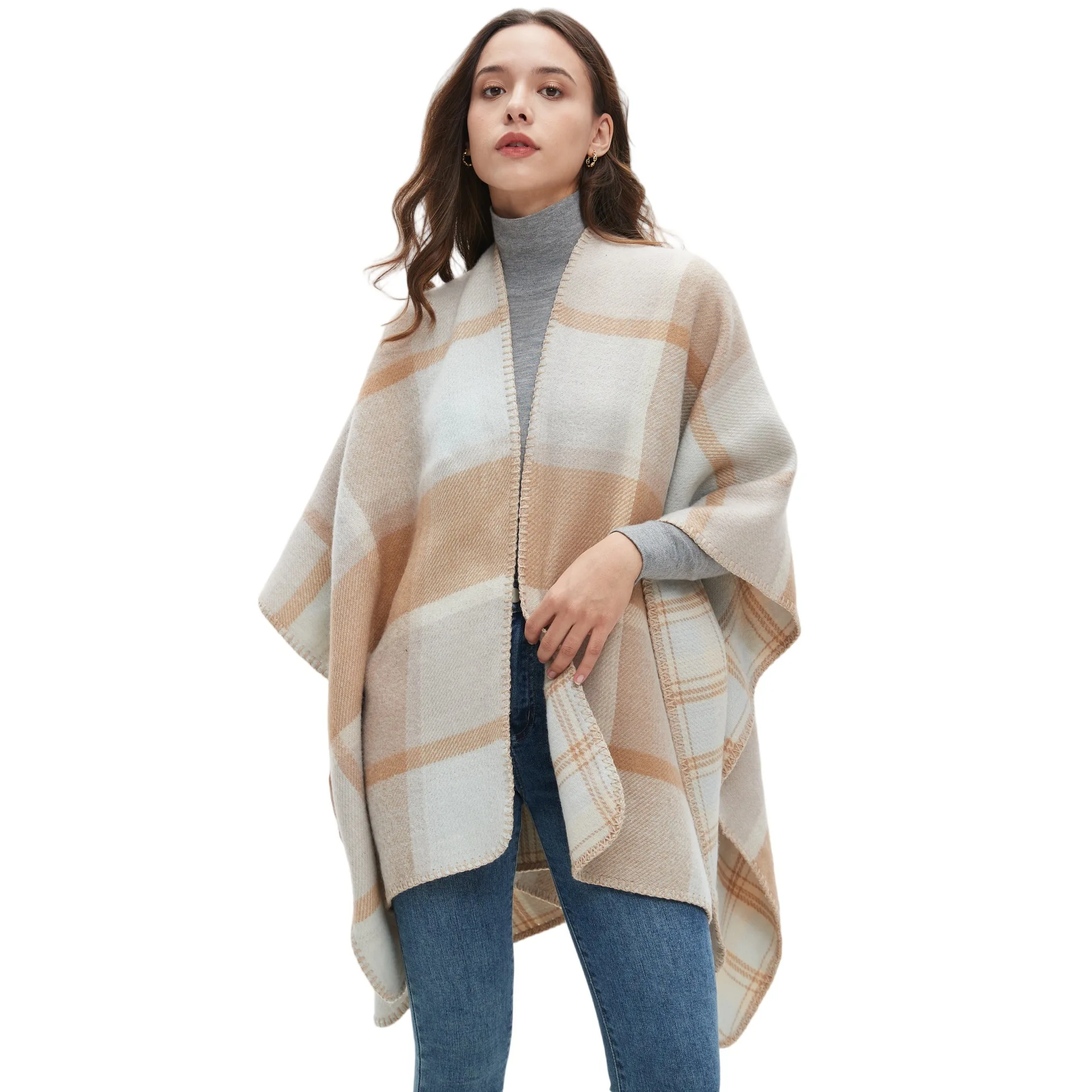 Women's Fashion Casual Double-sided Check Shawl Cloak Scarf Warm Polyester Fiber Spring Summer Seasonal Accessories
Women's Fashion Casual Double-sided Check Shawl Cloak Scarf Warm Polyester Fiber Spring Summer Seasonal Accessories