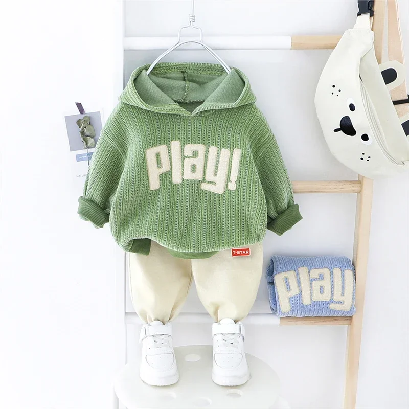 Children Clothing Sets Spring Autumn Baby Girls Boys Hooded Sweatshirt Pants 2 Pcs Suit Infant Clothes Outfits Kids Costume
Children Clothing Sets Spring Autumn Baby Girls Boys Hooded Sweatshirt Pants 2 Pcs Suit Infant Clothes Outfits Kids Costume