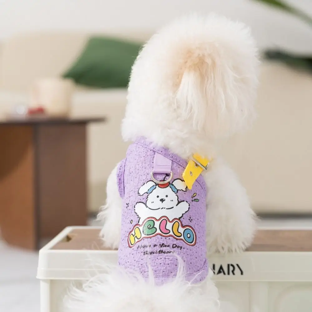 Pet Supplies Polyester Dog Vest Breathable Cartoon Dog Thin T-Shirt with D-Ring Lightweight Puppy Clothes for Small Medium Dogs
Pet Supplies Polyester Dog Vest Breathable Cartoon Dog Thin T-Shirt with D-Ring Lightweight Puppy Clothes for Small Medium Dogs