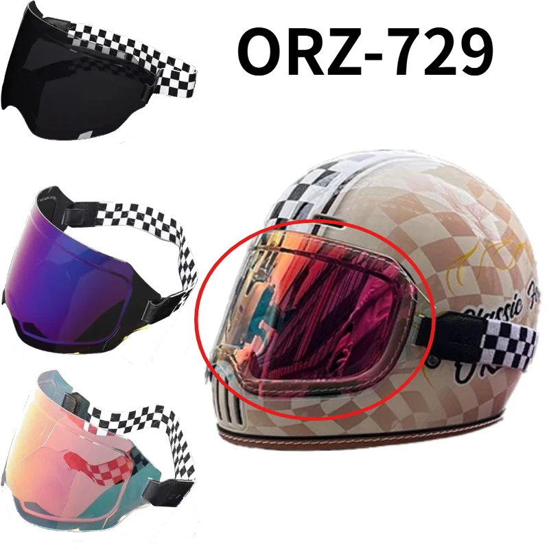 ORZ-729 Retro Motorcycle Helmet with Goggles Universal Unisex Vintage Safety Helmet for Motorcycle Daily Riding Commute
ORZ-729 Retro Motorcycle Helmet with Goggles Universal Unisex Vintage Safety Helmet for Motorcycle Daily Riding Commute