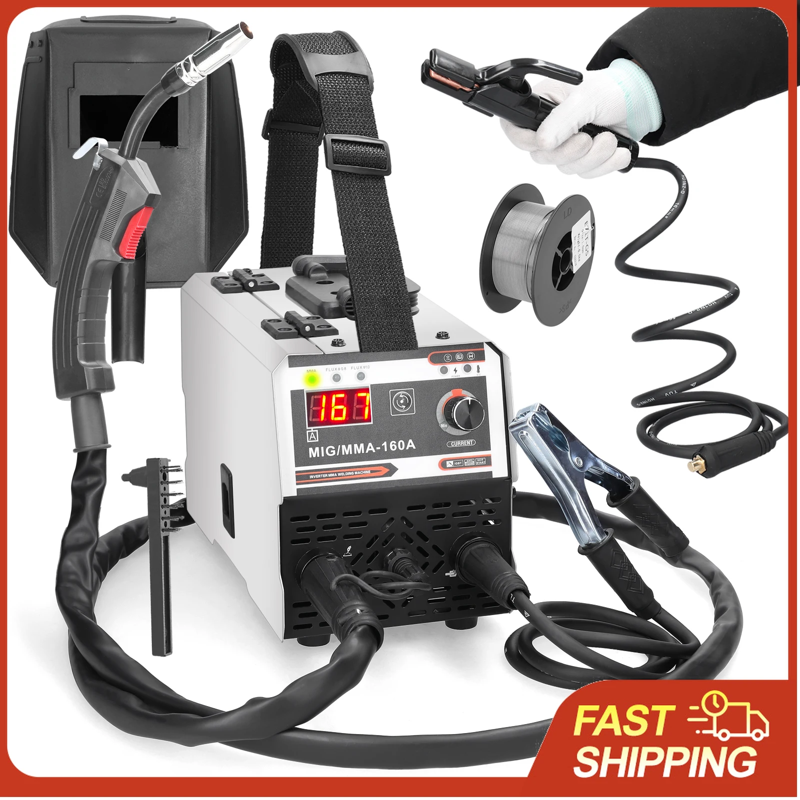 2 In 1 MMA MIG Welding Machine IGBT DC Inverter Welder Automatic Wire Feeding Contact Welding Non-Gas Gas-Shielded Arc Welder
2 In 1 MMA MIG Welding Machine IGBT DC Inverter Welder Automatic Wire Feeding Contact Welding Non-Gas Gas-Shielded Arc Welder