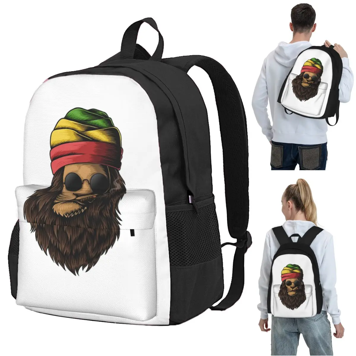 Dreadlock Rasta Reggae Smoking Lion Backpack Student BookBag Children School Bag Computer Shoulder Bags for Boys Girls
Dreadlock Rasta Reggae Smoking Lion Backpack Student BookBag Children School Bag Computer Shoulder Bags for Boys Girls