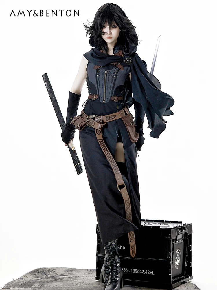 Original Retro Lolita Style Handsome Gothic Prince Cos Sets Y2K Subculture Shawl Shorts Sleeveless Slit Dress Three-piece Suit
Original Retro Lolita Style Handsome Gothic Prince Cos Sets Y2K Subculture Shawl Shorts Sleeveless Slit Dress Three-piece Suit