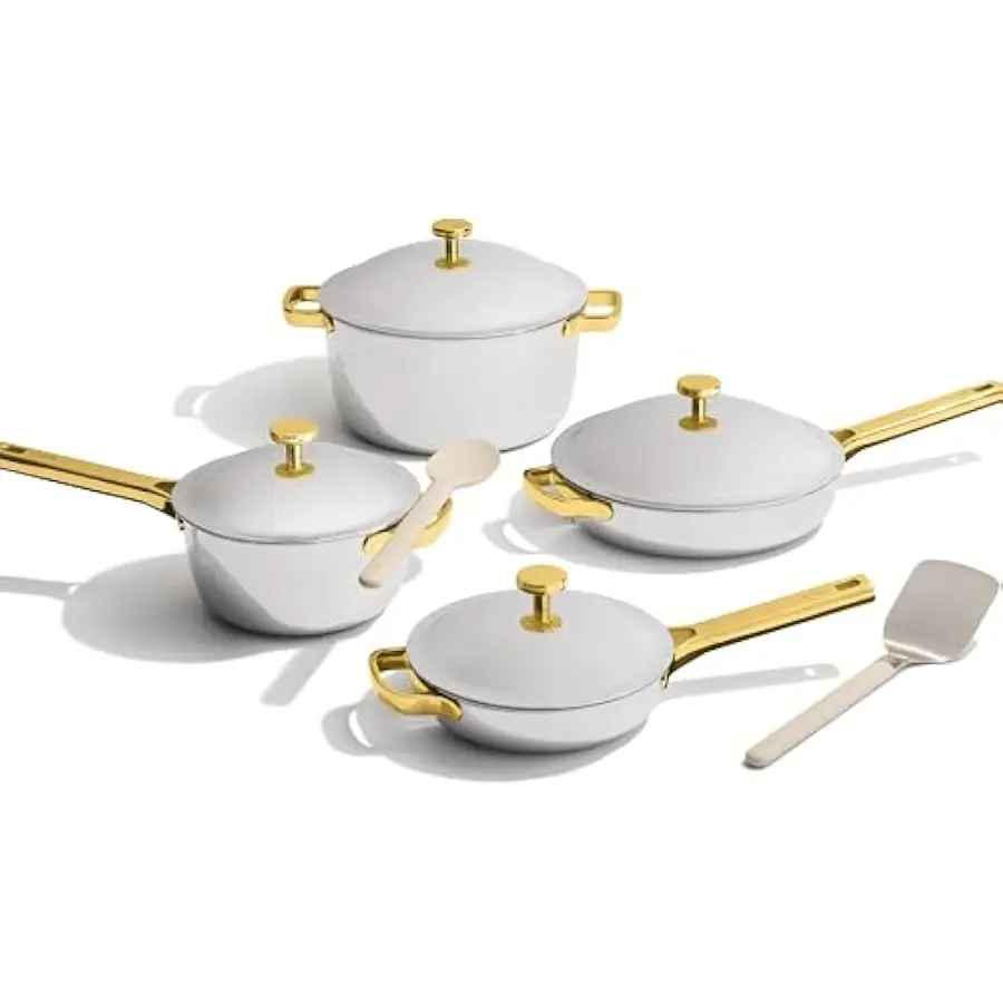 Our Place Titanium Pro Cookware Set | 10-Piece Pots and Pans Set with Always Pan Pro, Perfect Pot Pro & Minis | Non-Toxic No-Coa
Our Place Titanium Pro Cookware Set | 10-Piece Pots and Pans Set with Always Pan Pro, Perfect Pot Pro & Minis | Non-Toxic No-Coa