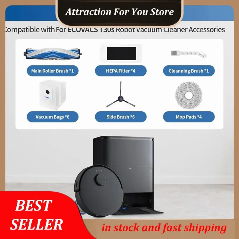 Hot Selling Replacement Parts For ECOVACS T30s Robot Vacuum Cleaner Accessories Main Side Brush HEPA Filters Mop Bags
Hot Selling Replacement Parts For ECOVACS T30s Robot Vacuum Cleaner Accessories Main Side Brush HEPA Filters Mop Bags