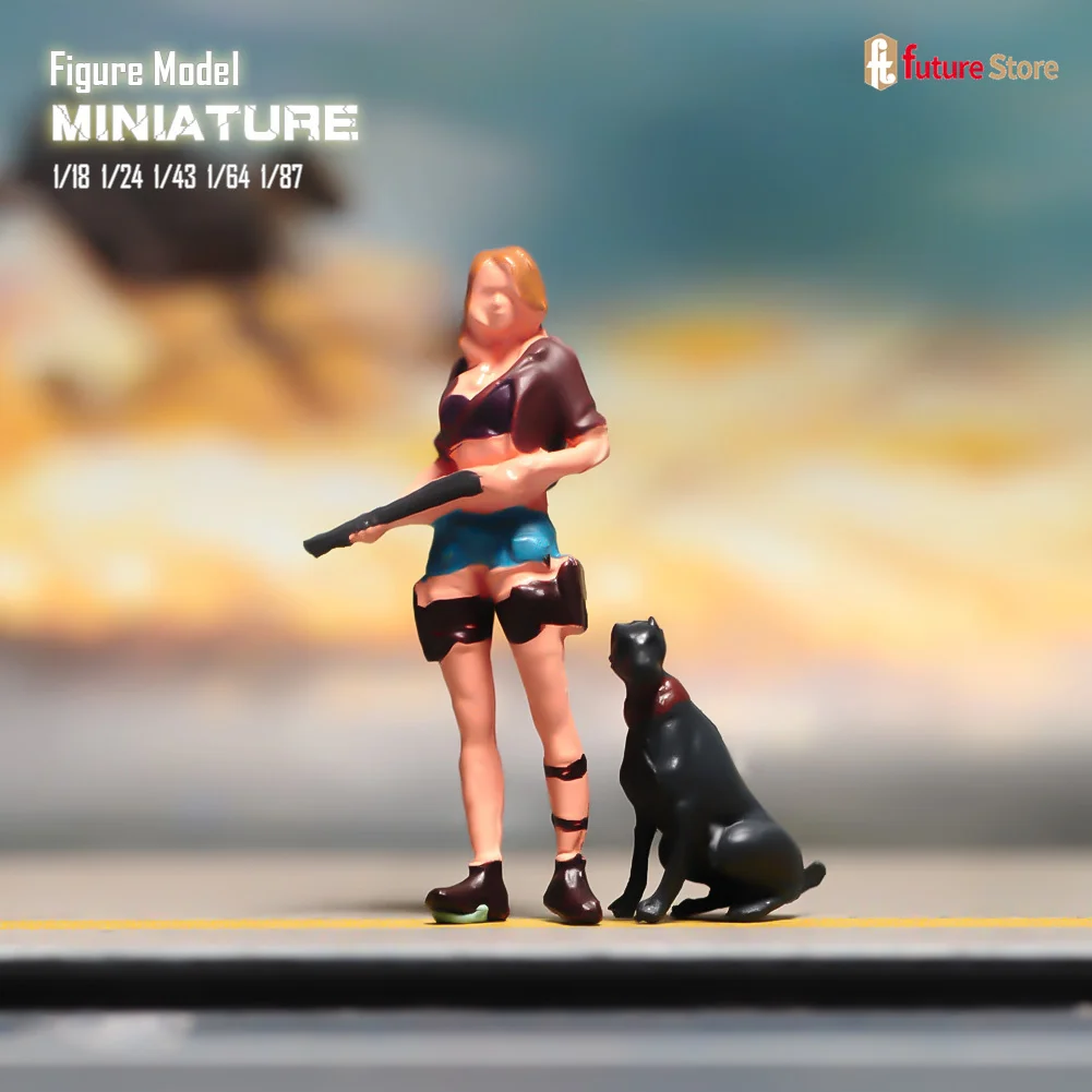 Miniatures Figures Painted 1/64 Punk Beauty Girls Hunter Dog Figure Doll Figurine Creative Scene Prop For Cars Decor Crafts
Miniatures Figures Painted 1/64 Punk Beauty Girls Hunter Dog Figure Doll Figurine Creative Scene Prop For Cars Decor Crafts
