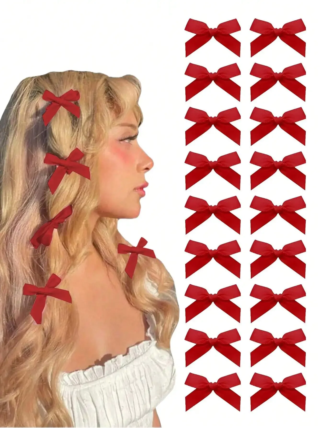 18PCS Small Satin Bow Hair Clips For Women Hair Accessories
18PCS Small Satin Bow Hair Clips For Women Hair Accessories