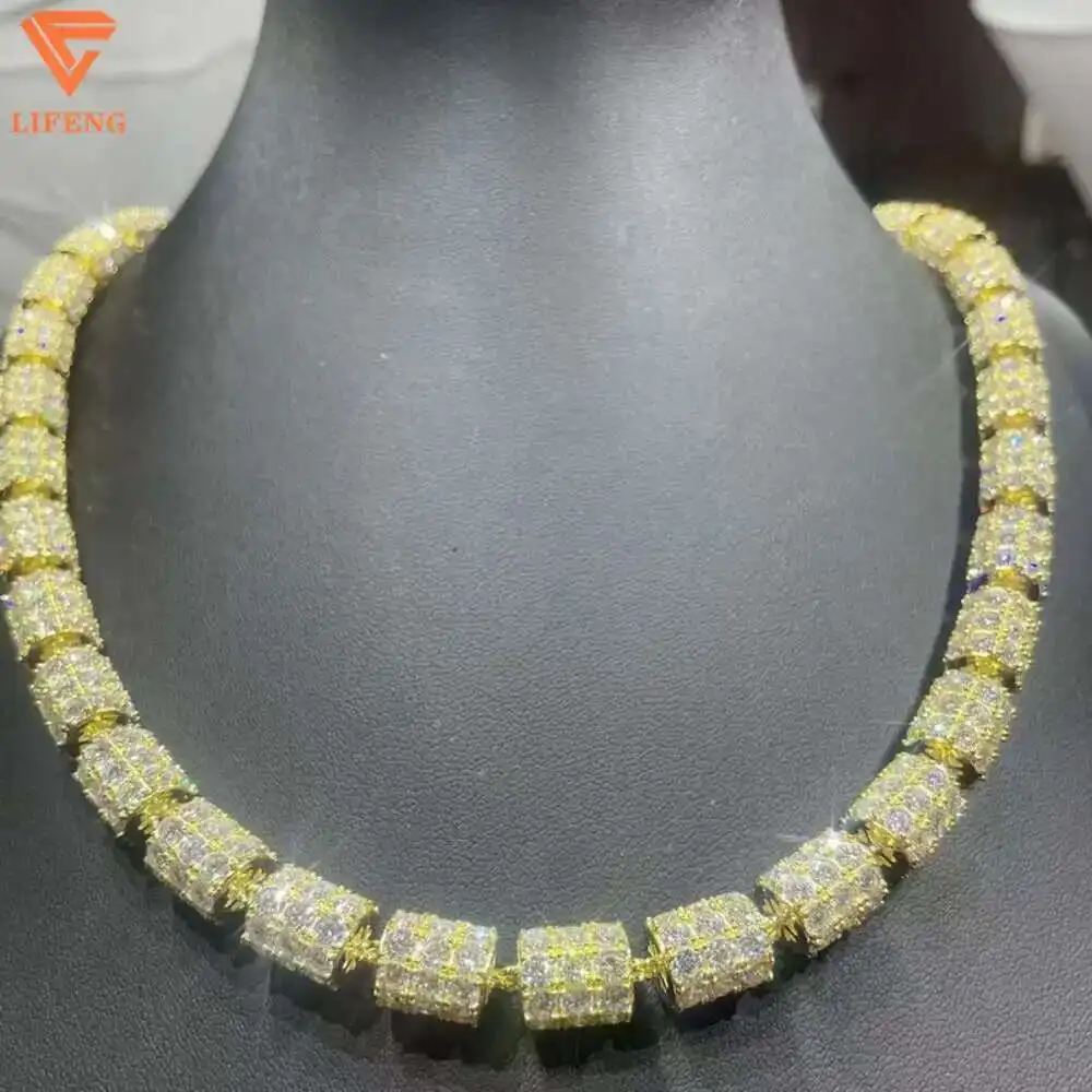 Selling Fashion Jewelry 925 Sterling Silver White Gold Plated Vvs Moissanite Tennis Clustered Cuban Chain Men's Necklace
Selling Fashion Jewelry 925 Sterling Silver White Gold Plated Vvs Moissanite Tennis Clustered Cuban Chain Men's Necklace