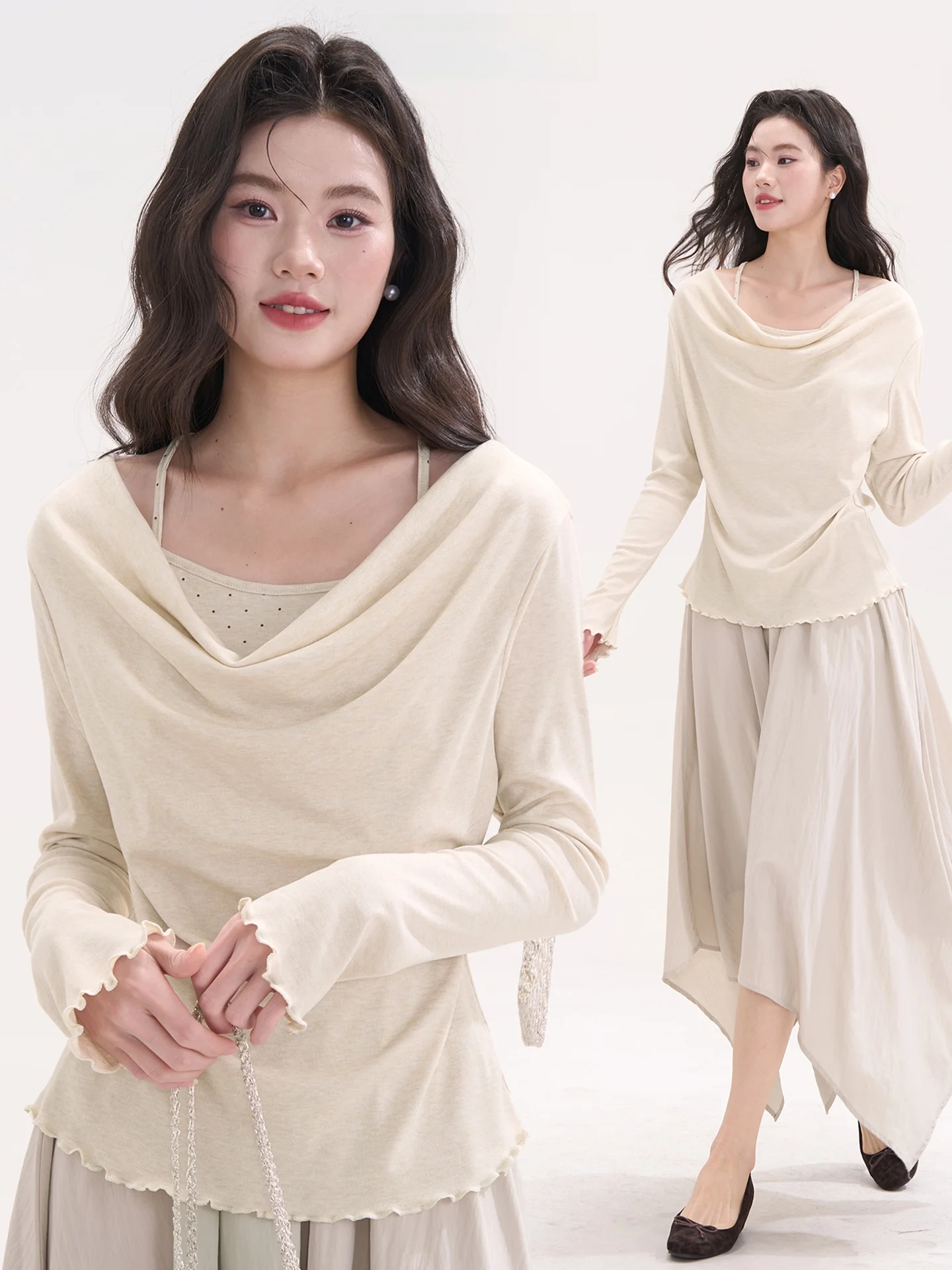 Ele Polka Dot Long Sve T-irt Women's Cotton Blend Comfortable Breathable Casual Faion Window Display Heme
Ele Polka Dot Long Sve T-irt Women's Cotton Blend Comfortable Breathable Casual Faion Window Display Heme