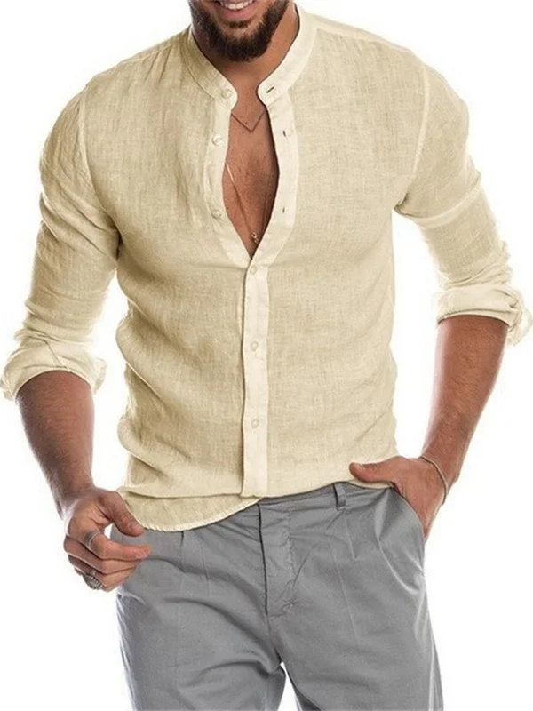 Longsved Мужской Irt с воротником-стойкой на одной пуговице Long Sve Slim Fit Youth Faion Летний тонкий хлопковый цвет
Longsved Мужской Irt с воротником-стойкой на одной пуговице Long Sve Slim Fit Youth Faion Летний тонкий хлопковый цвет