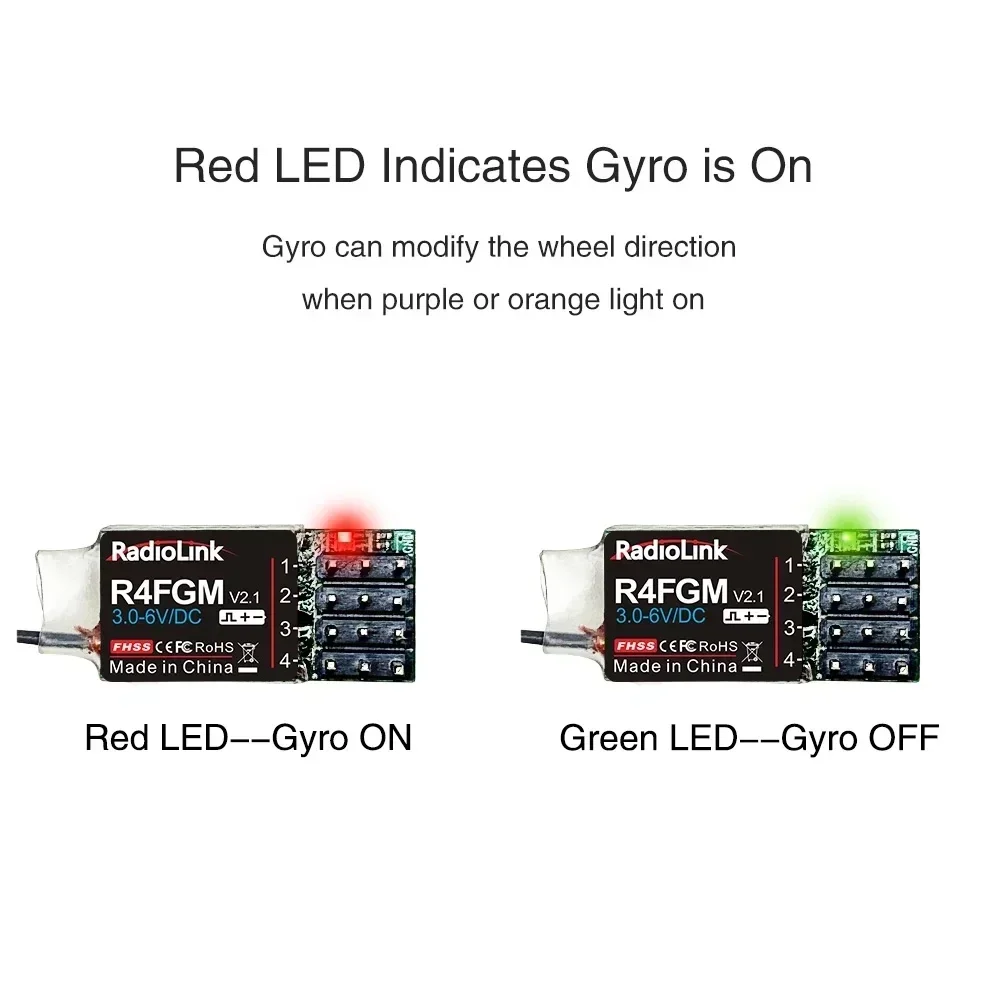 Radiolink New R4FGM 4 Channel Mini Receiver with Gyro for 1:28 1:64 RC Pocket Drift Car Hotwheel Work RC4GS RC6GS T8S T8FB RC8X
Radiolink New R4FGM 4 Channel Mini Receiver with Gyro for 1:28 1:64 RC Pocket Drift Car Hotwheel Work RC4GS RC6GS T8S T8FB RC8X