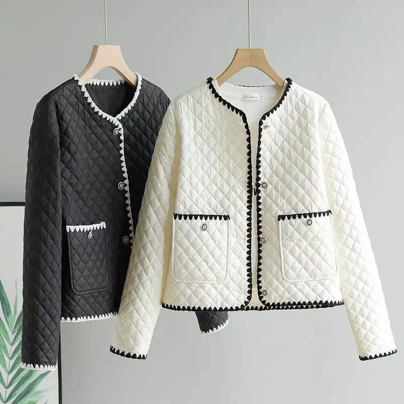 Women's Cotton Winter and Autumn New Style Down and Cotton Coat, Elegant Cotton Jacket Without Collar.
Women's Cotton Winter and Autumn New Style Down and Cotton Coat, Elegant Cotton Jacket Without Collar.