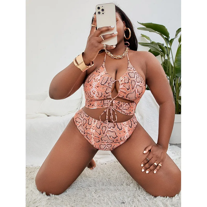 Snake Patterned Plus Size Split Swimsuit Women's Bikini New Hollowed Out Design High Waisted Bikini Women Elegantes Casual Y2k
Snake Patterned Plus Size Split Swimsuit Women's Bikini New Hollowed Out Design High Waisted Bikini Women Elegantes Casual Y2k