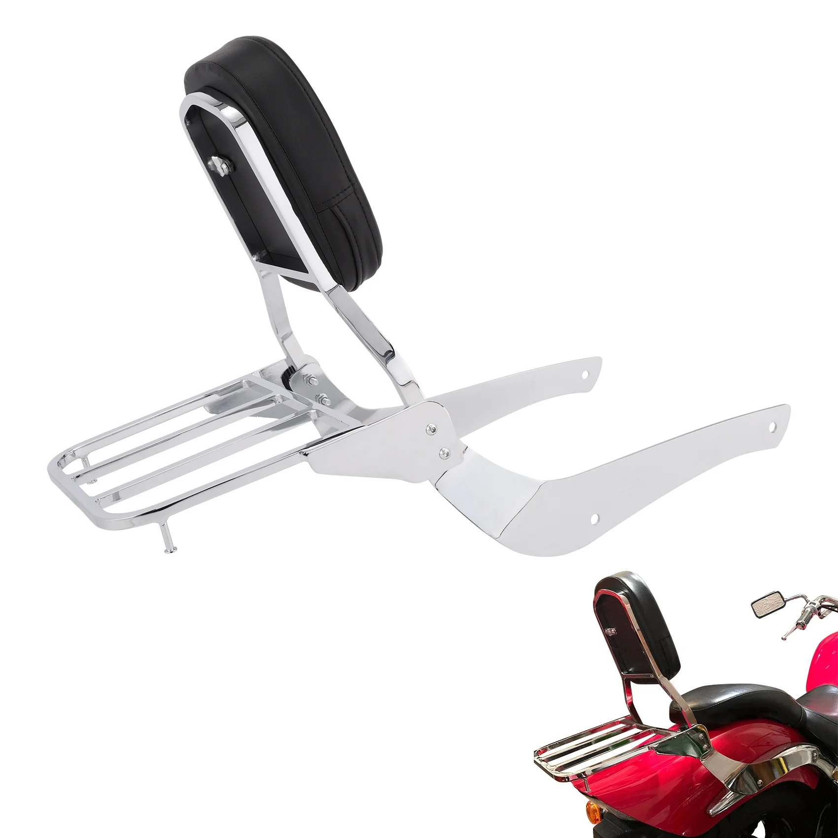 Backrest Sissy Bar Luggage Rack Fit For Suzuki Boulevard C50 2005-11 VL800 01-11
Backrest Sissy Bar Luggage Rack Fit For Suzuki Boulevard C50 2005-11 VL800 01-11