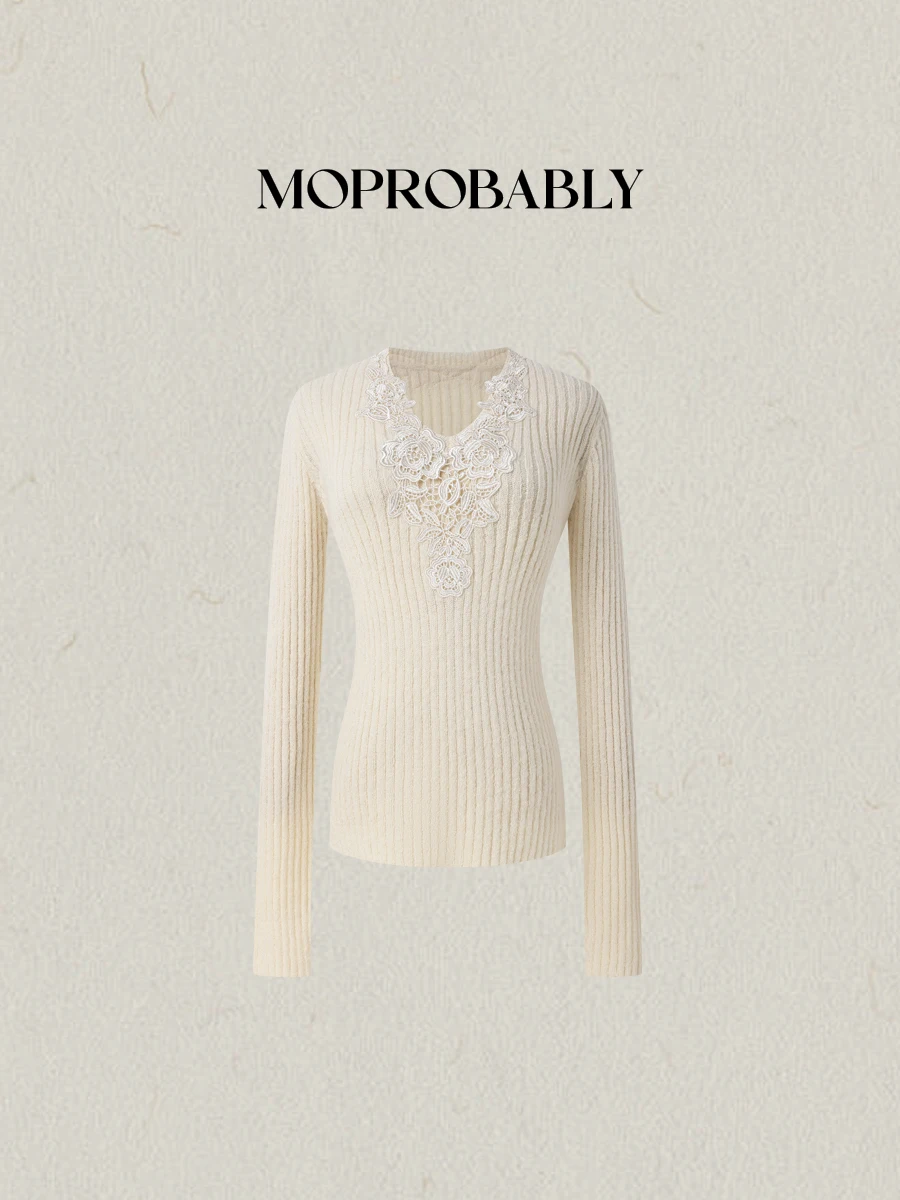 Женский вязаный кружевной свитер Ele Sle с V-образным вырезом, длинными рукавами, облегающий топ, модный, универсальный, с цветочным узором, ароматерапевтический (возможно, с эффектом улучшения настроения)
Женский вязаный кружевной свитер Ele Sle с V-образным вырезом, длинными рукавами, облегающий топ, модный, универсальный, с цветочным узором, ароматерапевтический (возможно, с эффектом улучшения настроения)