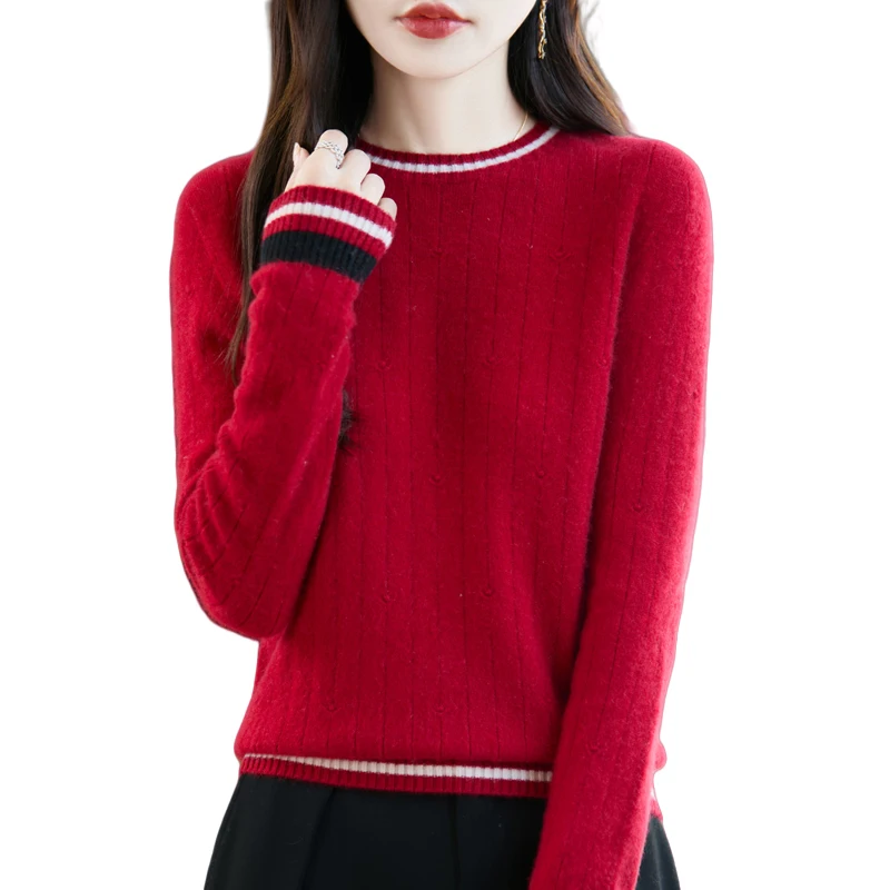 Autumn And Winter Merino Wool Sweater O-Neck Thick Soft Pullover Women Long Sleeve Knitwear Basic Elegant Clothing Tops
Autumn And Winter Merino Wool Sweater O-Neck Thick Soft Pullover Women Long Sleeve Knitwear Basic Elegant Clothing Tops