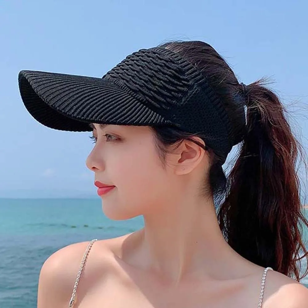 Portable Fish Scale Knitted Visor Cap Breathable Polyester Long Brim Sun Cap Versatile Solid Color Sunscreen Empty Top Hat Beach
Portable Fish Scale Knitted Visor Cap Breathable Polyester Long Brim Sun Cap Versatile Solid Color Sunscreen Empty Top Hat Beach