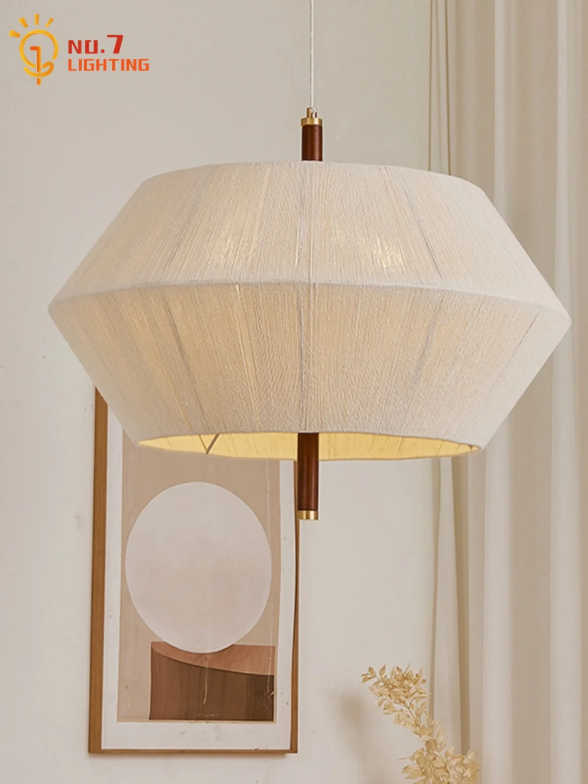 Japanese Wabi-sabi Hand Woven Pendant Lights LED E27 Cotton Thread Solid Wood Hanging Lamp Bedroom Study Living/Dining Room Bar
Japanese Wabi-sabi Hand Woven Pendant Lights LED E27 Cotton Thread Solid Wood Hanging Lamp Bedroom Study Living/Dining Room Bar