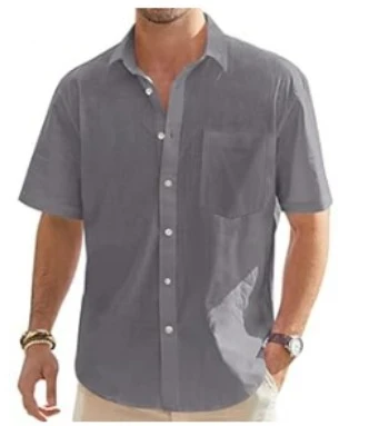 Men's Summer New Style European and American Fashion Classic Comfortable Breathable Cotton and Hemp Solid Color Top Shirt
Men's Summer New Style European and American Fashion Classic Comfortable Breathable Cotton and Hemp Solid Color Top Shirt