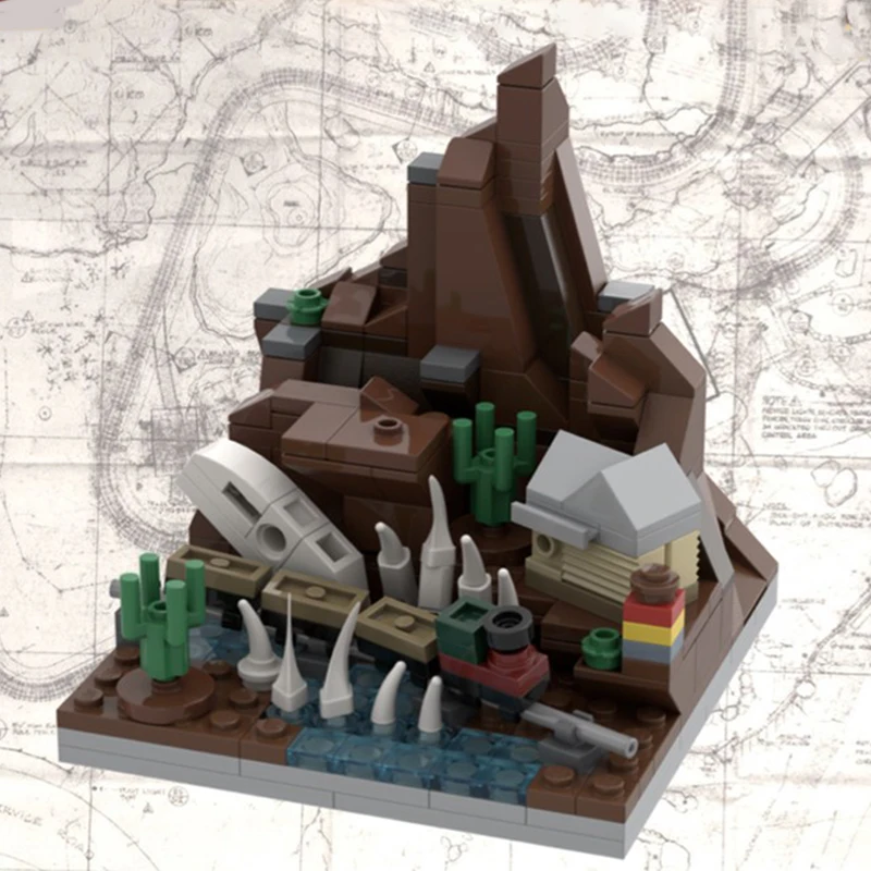 266pcs MOC Disneienyland Big Thunder Mountain Disneieny Model Building Blocks Construction Toy Christmas Gifts DIY Creative
266pcs MOC Disneienyland Big Thunder Mountain Disneieny Model Building Blocks Construction Toy Christmas Gifts DIY Creative
