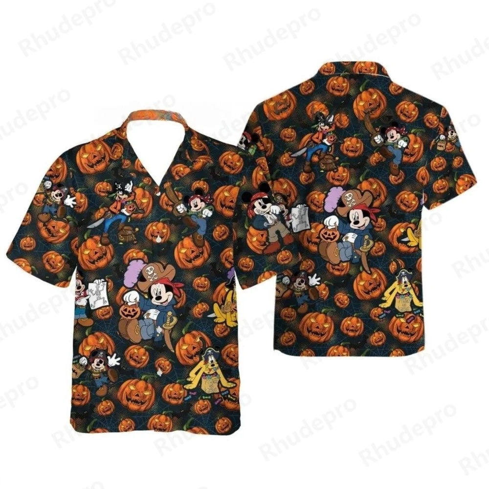 Disney Summer 2025 New Mickey Halloween Hawaiian Shirt 3D Printed Men's Lapel Short Sleeve Slim Fit Hawaiian Shirt Y2k
Disney Summer 2025 New Mickey Halloween Hawaiian Shirt 3D Printed Men's Lapel Short Sleeve Slim Fit Hawaiian Shirt Y2k