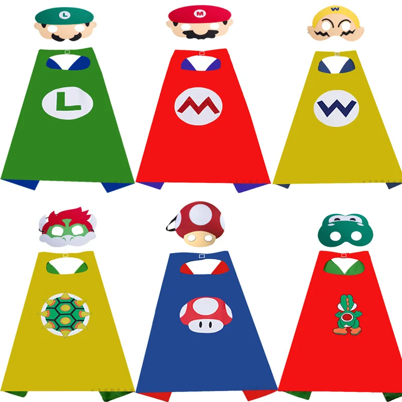 Mario Toy Set Mask Cloak Cape Cosplay Cartoon Mario Bros Halloween Party Decoration Kids Makeup Costume Props Birthday Cos Toys
Mario Toy Set Mask Cloak Cape Cosplay Cartoon Mario Bros Halloween Party Decoration Kids Makeup Costume Props Birthday Cos Toys
