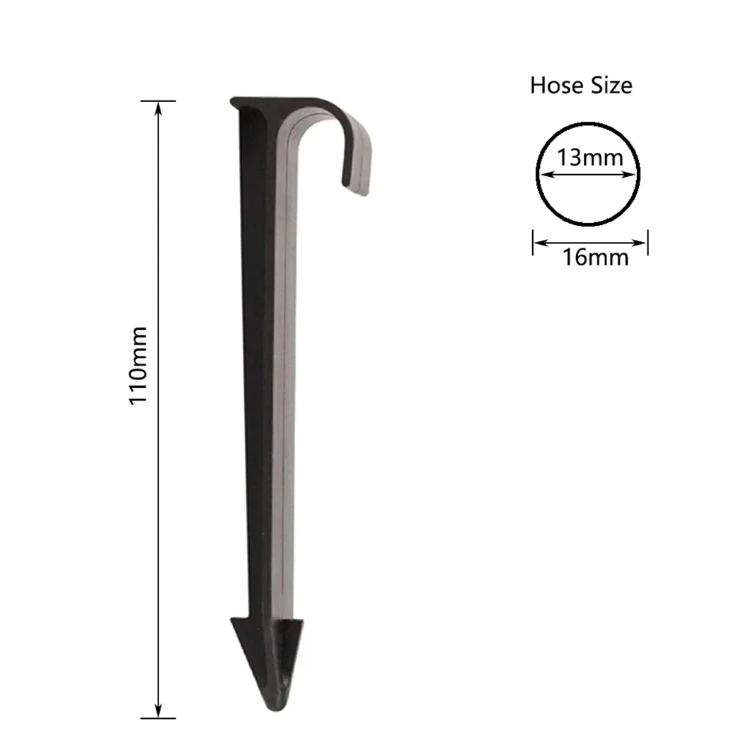 Black High Quality Set Ground Stakes Pack Pegs 50PCS Spikes C-Type Tube DN16 Yard Drip Garden Holder Irrigation
Black High Quality Set Ground Stakes Pack Pegs 50PCS Spikes C-Type Tube DN16 Yard Drip Garden Holder Irrigation