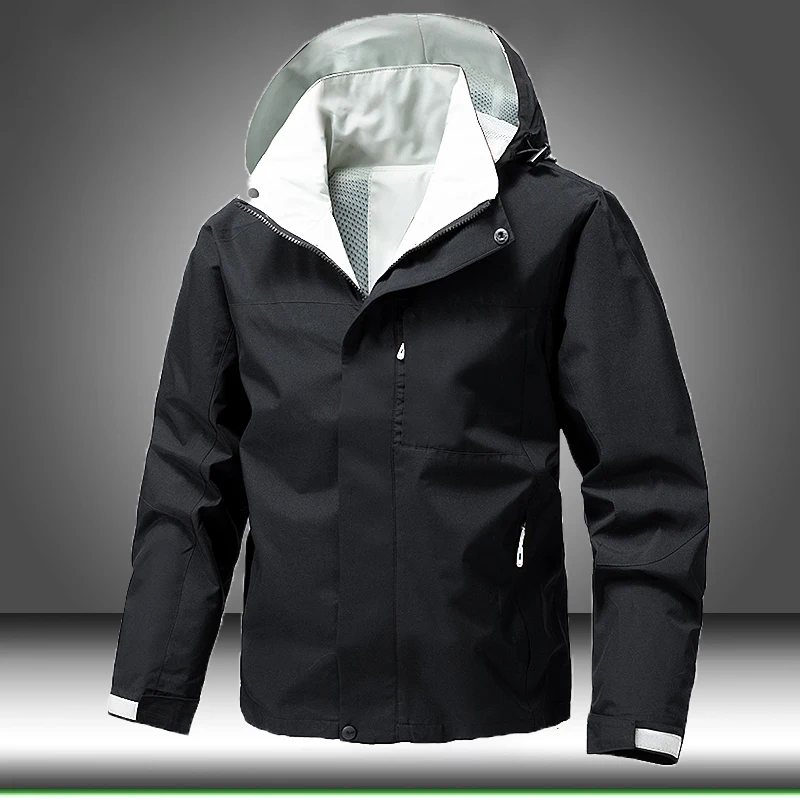 Jackets for Men Waterproof Softshell Zip Up Hooded Jacket Autumn Spring Outerwear Coats Outdoor Hiking Camping Clothes Men
Jackets for Men Waterproof Softshell Zip Up Hooded Jacket Autumn Spring Outerwear Coats Outdoor Hiking Camping Clothes Men