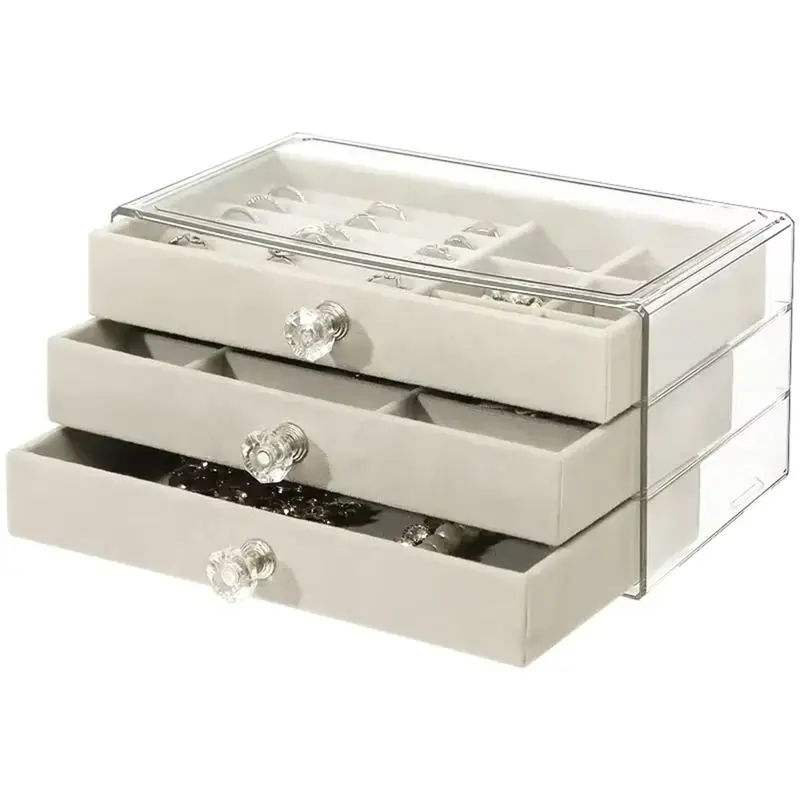 BAAG-Acrylic Jewelry Organizer With 3Drawers Stackable Display Storage Earrings Necklace Bracelet Box Holder Case For Women
BAAG-Acrylic Jewelry Organizer With 3Drawers Stackable Display Storage Earrings Necklace Bracelet Box Holder Case For Women