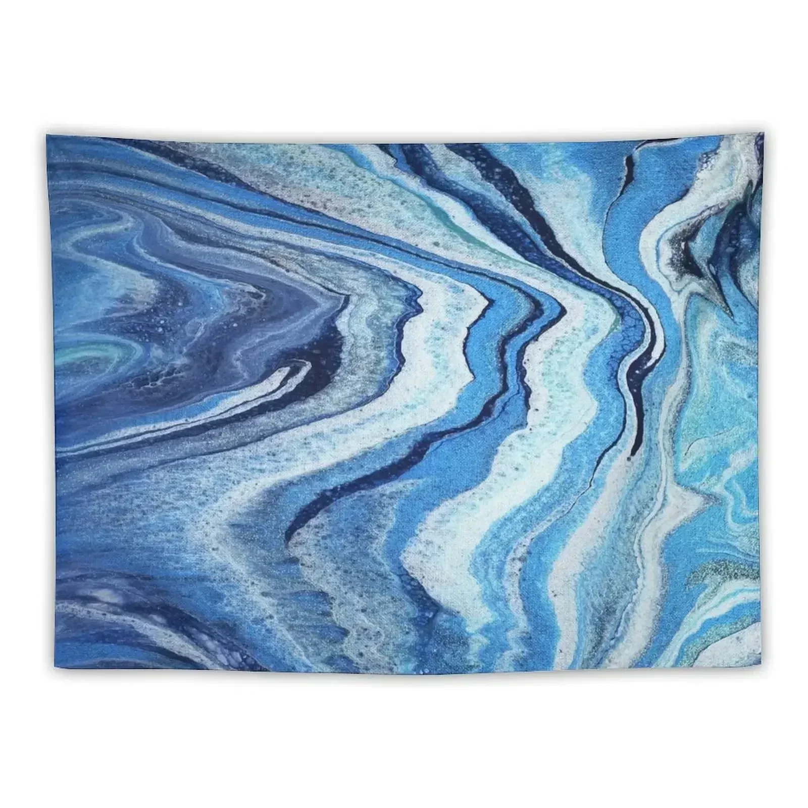 Blue Geode Sparkle: Acrylic Pour Painting Tapestry Wall Carpet Decoration For Home Tapestry
Blue Geode Sparkle: Acrylic Pour Painting Tapestry Wall Carpet Decoration For Home Tapestry