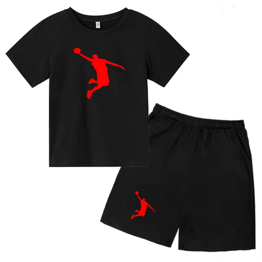 Children's Clothing Boys Girls T-shirt Set 3-12 Year Toddler Tops Shorts Printing Basketball Fashion Leisure Brand Summer Wear
Children's Clothing Boys Girls T-shirt Set 3-12 Year Toddler Tops Shorts Printing Basketball Fashion Leisure Brand Summer Wear