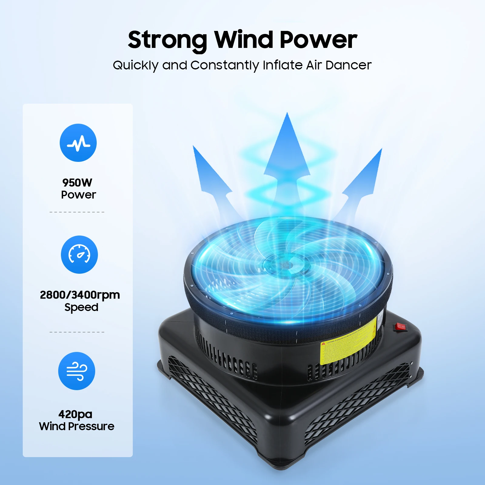 Вентилятор циркуляции воздуха высокой мощности 950 Вт, давление ветра 420 Па со стабильным основанием для складского и домашнего использования
Вентилятор циркуляции воздуха высокой мощности 950 Вт, давление ветра 420 Па со стабильным основанием для складского и домашнего использования