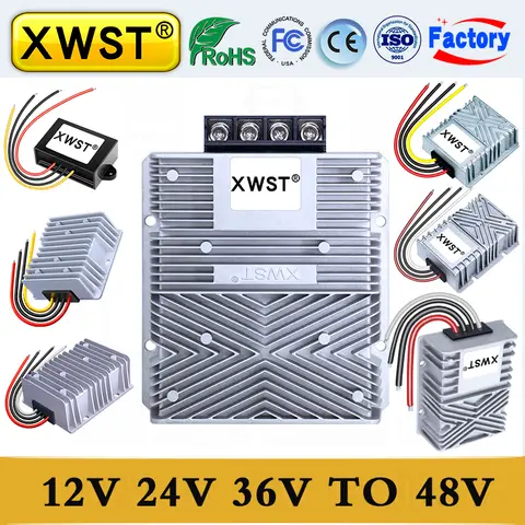 12V 24V 36V 48V Boost DC DC Dönüştürücü 10~45V ila 48V Voltaj Regülatörleri 1~72A Trafo Araba Güç Kaynağı Modülü