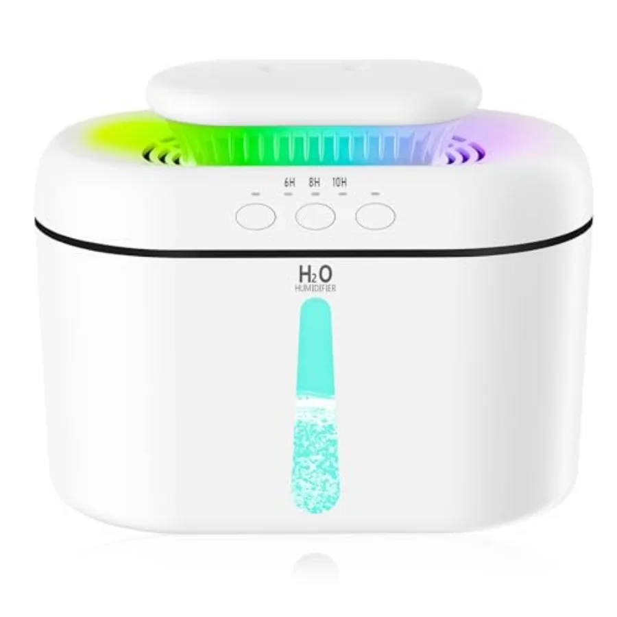 Humidifiers for Bedroom Large Room, 2.5L Dual Nozzle Cool Mist Humidifier for Baby, 16dB Ultra Quiet, Top Fill, Slim Flat Desig
Humidifiers for Bedroom Large Room, 2.5L Dual Nozzle Cool Mist Humidifier for Baby, 16dB Ultra Quiet, Top Fill, Slim Flat Desig