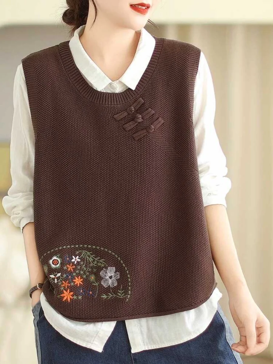 Women's Knitted Vest 2025 Spring Autumn Loose round Ne Retro Artistic oulder Pad Outerwear Top Comfortable Commute Sle
Women's Knitted Vest 2025 Spring Autumn Loose round Ne Retro Artistic oulder Pad Outerwear Top Comfortable Commute Sle