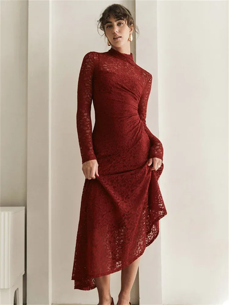 Lace Patchwork 2 Piece-Set Long Dress For Women Slim Hollow Out Printed Fashion Sexy Party Dress Female Autumn Maxi Dress
Lace Patchwork 2 Piece-Set Long Dress For Women Slim Hollow Out Printed Fashion Sexy Party Dress Female Autumn Maxi Dress