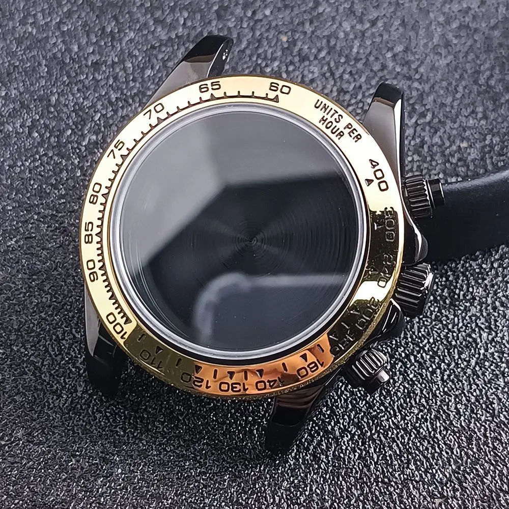 Корпус часов 39,3 мм, черный корпус, аксессуары, сапфировое стекло для механизма VK63
Корпус часов 39,3 мм, черный корпус, аксессуары, сапфировое стекло для механизма VK63