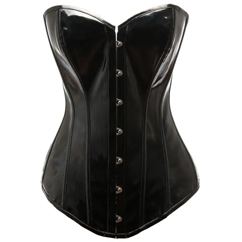 Glossy PVC Corset Top Women Shiny Black PU Leather Bustier Body Shaper Show Girl Costume@0Z*
Glossy PVC Corset Top Women Shiny Black PU Leather Bustier Body Shaper Show Girl Costume@0Z*