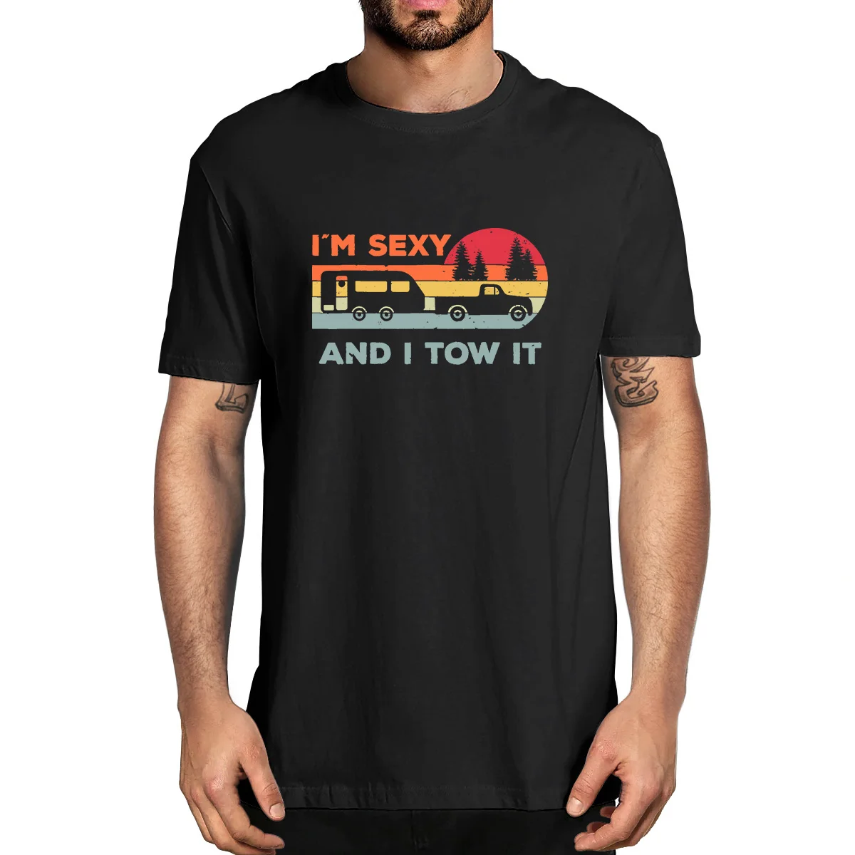 I'm Sexy And I Tow It RV Camper Funny Camping Lovers Funny Men's 100% Cotton Novelty T-Shirt Unisex Humor Streetwear Women
I'm Sexy And I Tow It RV Camper Funny Camping Lovers Funny Men's 100% Cotton Novelty T-Shirt Unisex Humor Streetwear Women