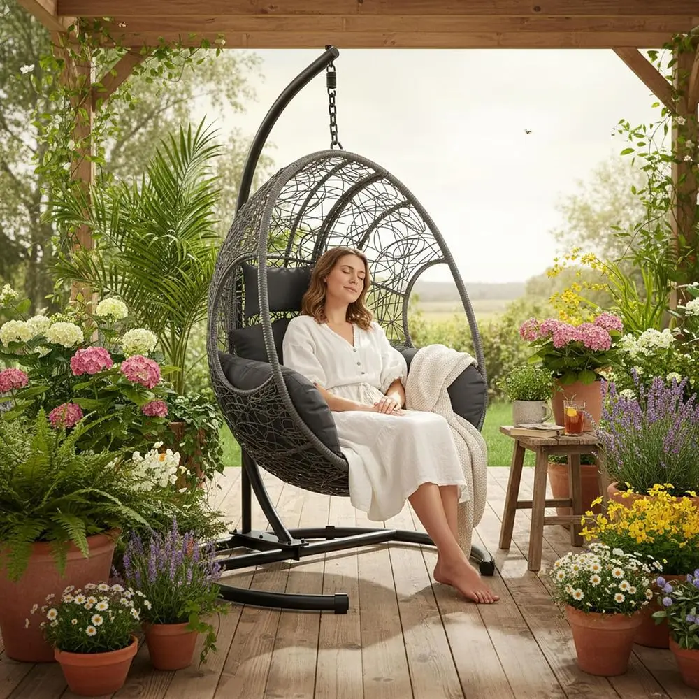 Уличное всепогодное плетеное кресло-качели с чехлом от дождя и водонепроницаемыми подушками, выдерживает до 400 фунтов (180 кг)
Уличное всепогодное плетеное кресло-качели с чехлом от дождя и водонепроницаемыми подушками, выдерживает до 400 фунтов (180 кг)