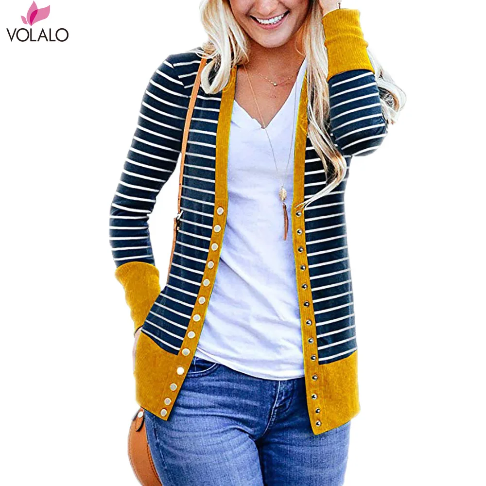 Outerwear & Coats Jackets Spring Autumn Long Sleeve Loose Casual Striped Cardigan Coats And Jackets Women Outwear Overcoat
Outerwear & Coats Jackets Spring Autumn Long Sleeve Loose Casual Striped Cardigan Coats And Jackets Women Outwear Overcoat